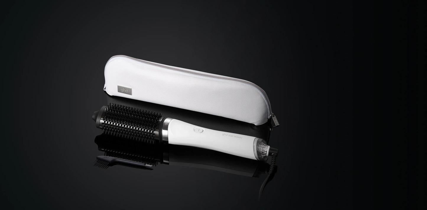 GHD Duet Blowdry Brush - White