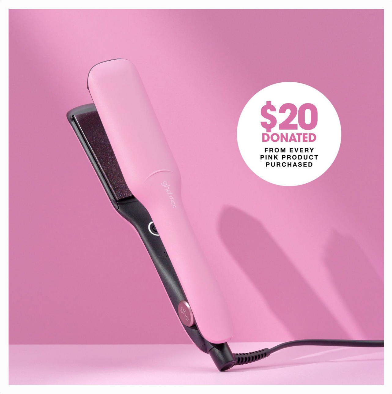 GHD Max Wide Plate Styler Limited Edition - Fondant Pink 2024