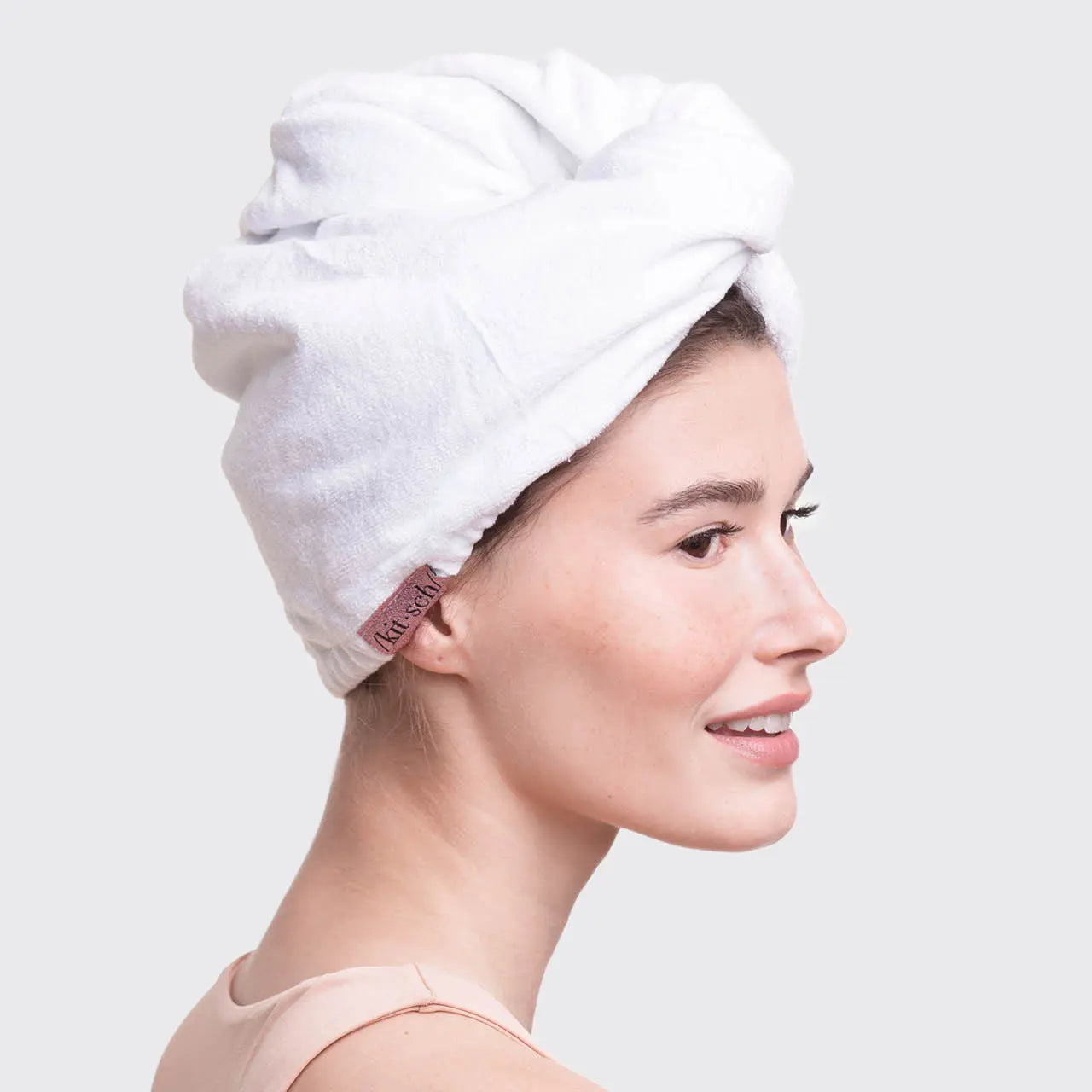 Quick Drying Hair Towel - White