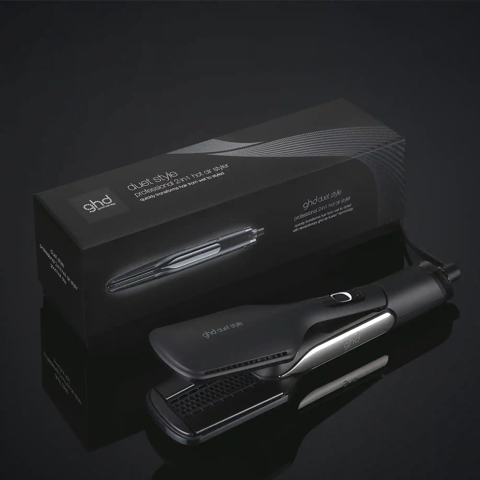 GHD Duet Style 2-in-1 Hot Air Styler - Black