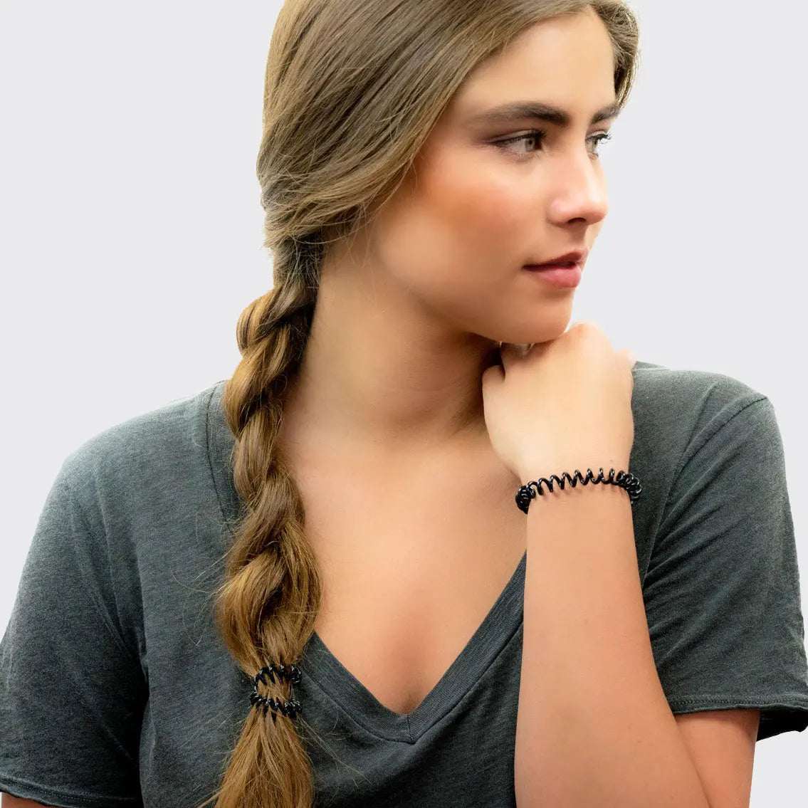 Coil Hair Ties - Black