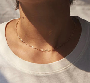 Fine Link Necklace - Silver