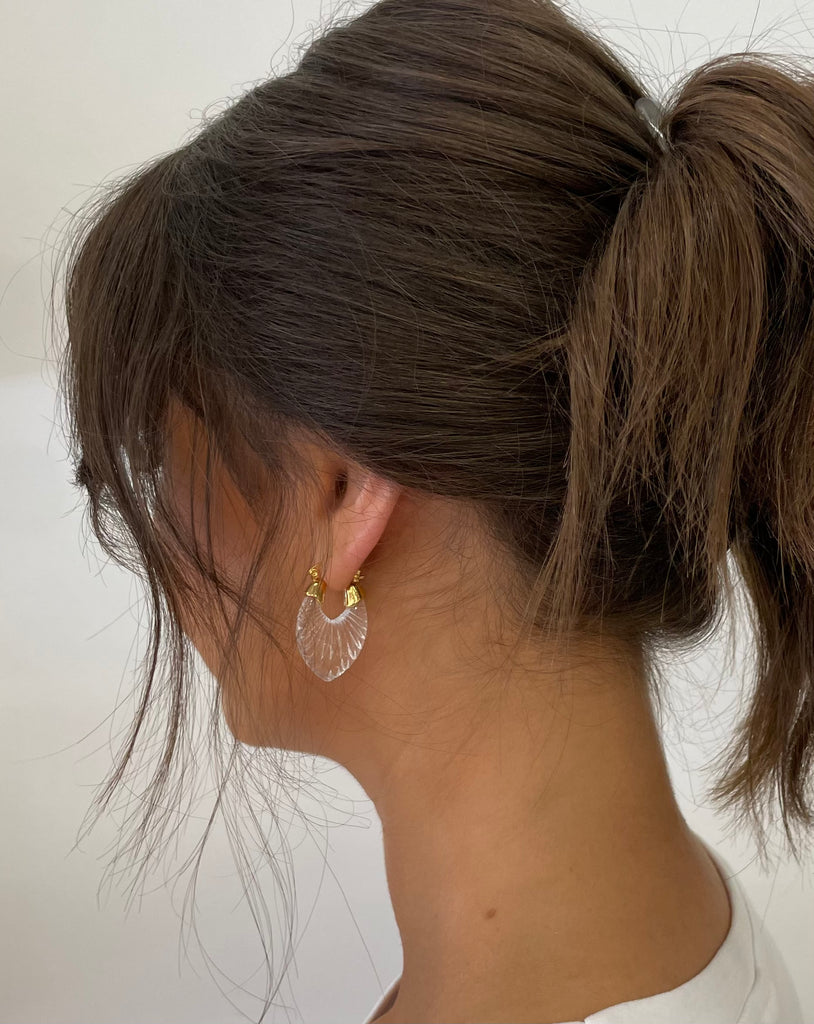 Clear Diamond Earrings